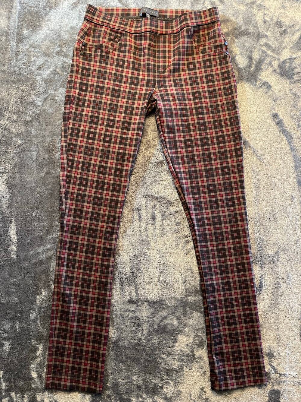 Sanctuary Carnaby Kick Crop Plaid Pull On Pants Size Small Excellent Condition